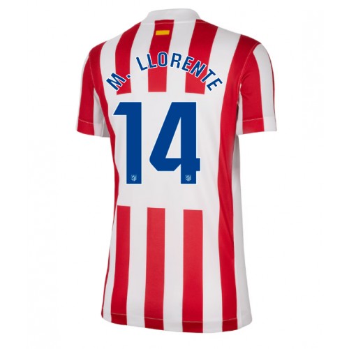 Ženski Nogometni dresi Atletico Madrid Marcos Llorente #14 Domači 2025-26 Kratek Rokav